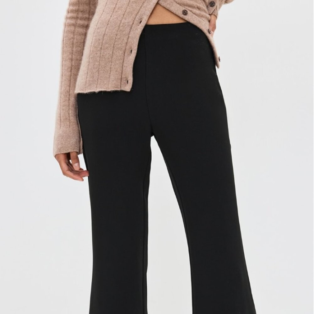 Cameron Reformation Black Wide-Leg Pants